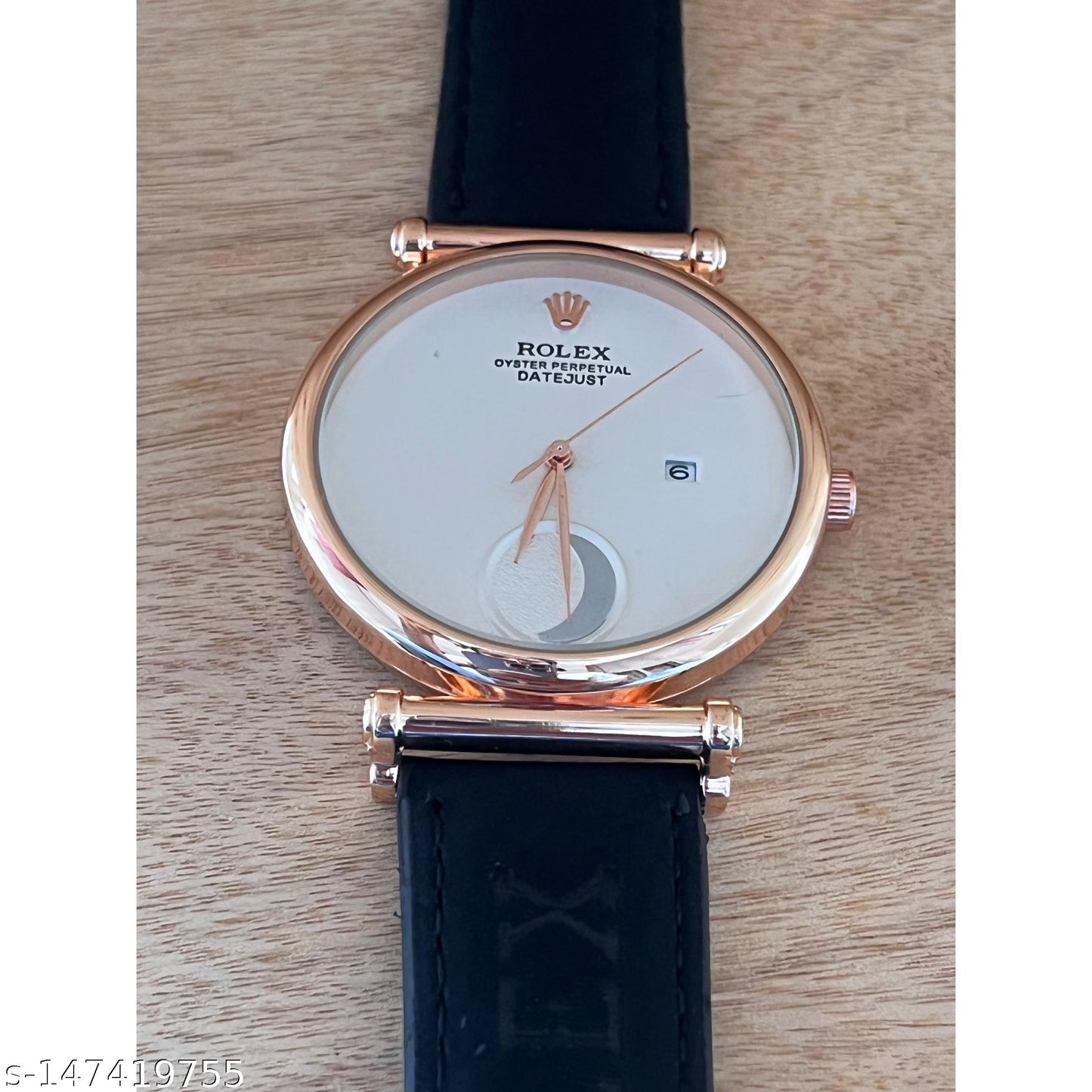 Black Gold White Luxurious Moon Watch For Men