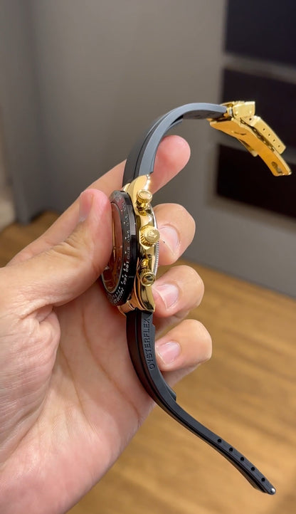 Full Gold Luxurious Daytona Chronograph Watch For Men