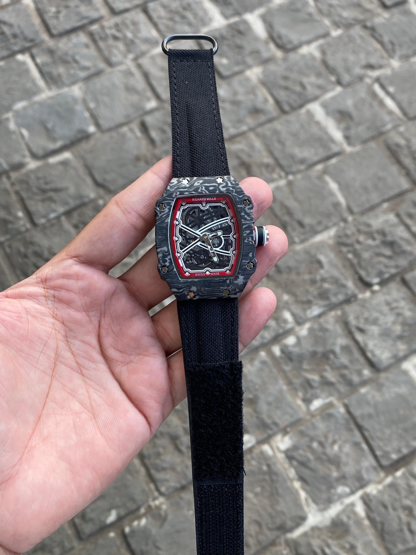 Expensive Black edition Belt And mighty Black Dial Watch For Men
