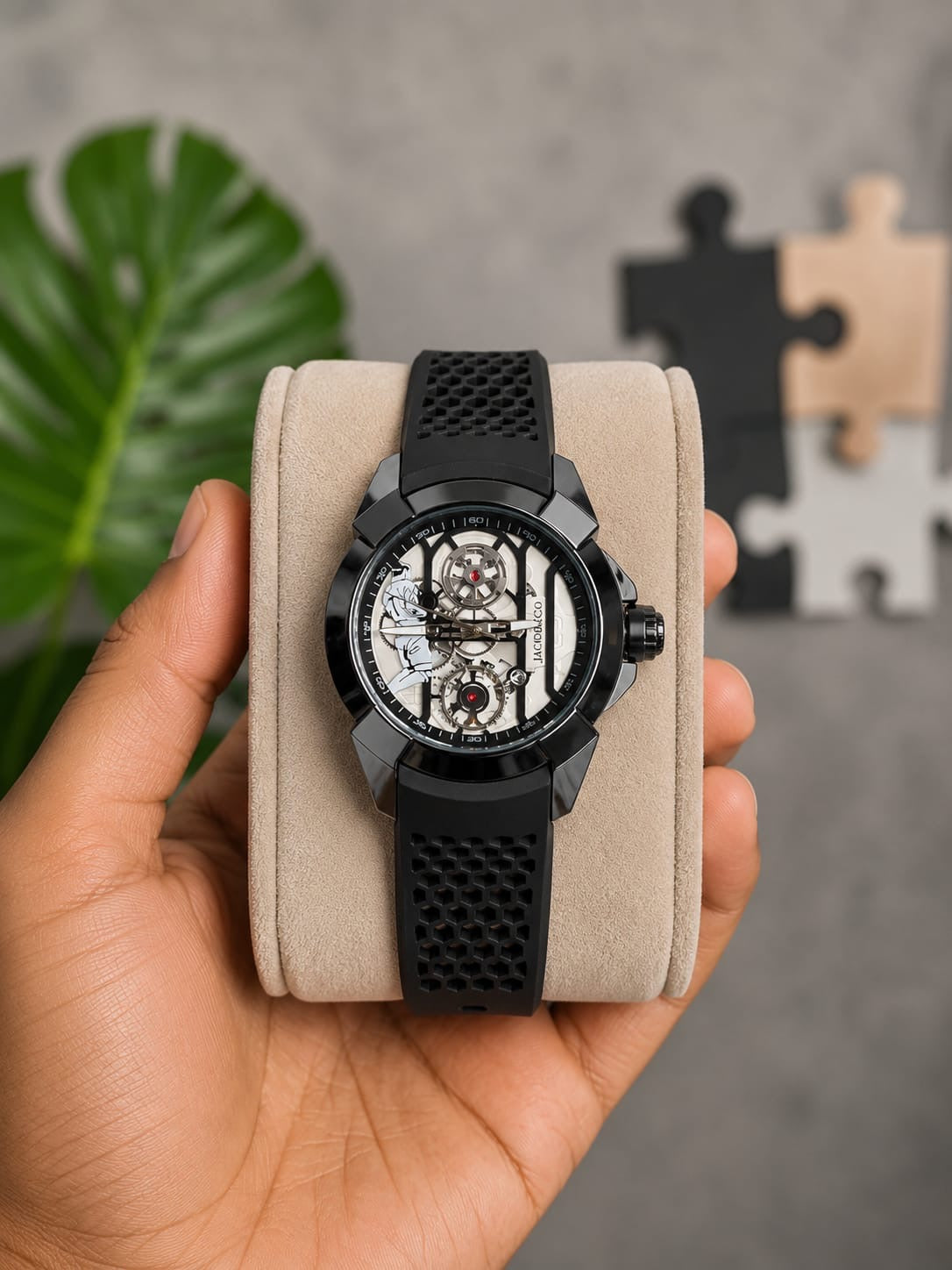 Full Black Luxurious Ronaldo Watch For Men ( sg-22 )