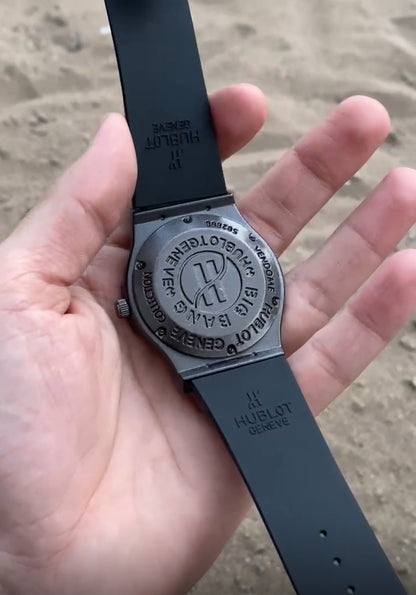 Black Case Premium Silicon Strap CR7 Watch For Men