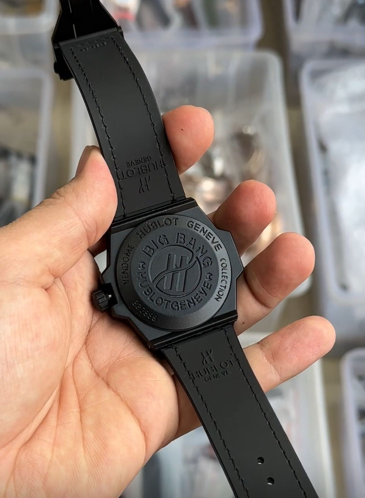 Black  Case Premium Leather Strap Spyder Watch For Men