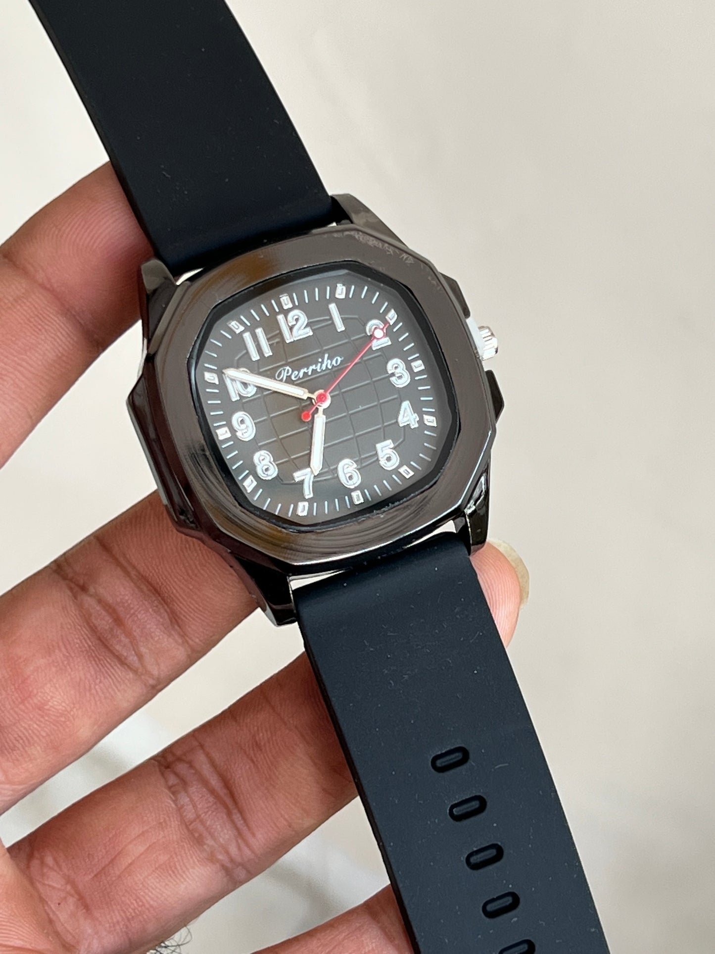 Black Dial Analog Watch For Men