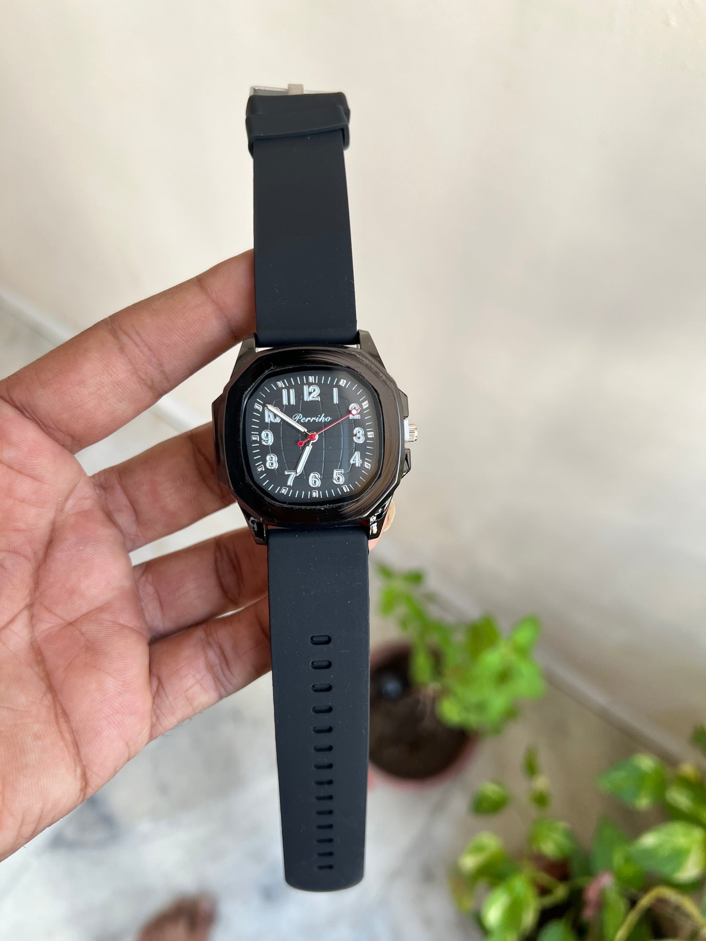 Black Dial Analog Watch For Men