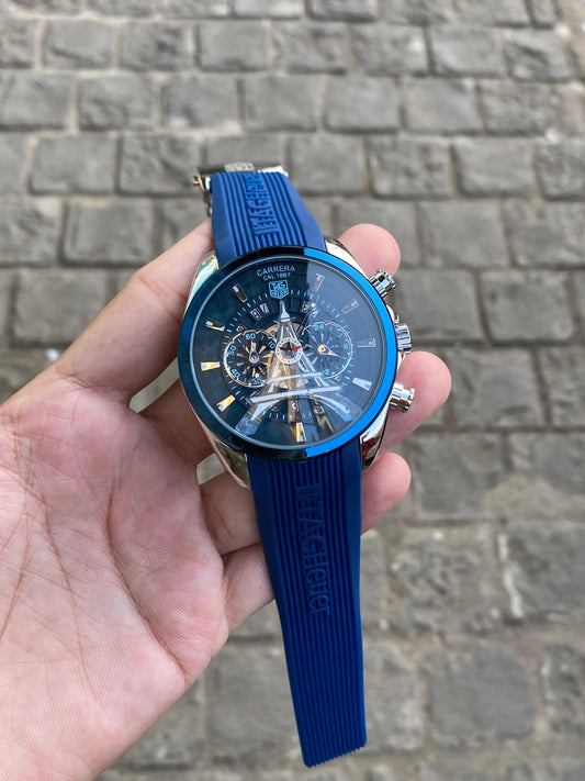 Black & Blue Paris Plated Round Dial Precious Analog Watch For Men