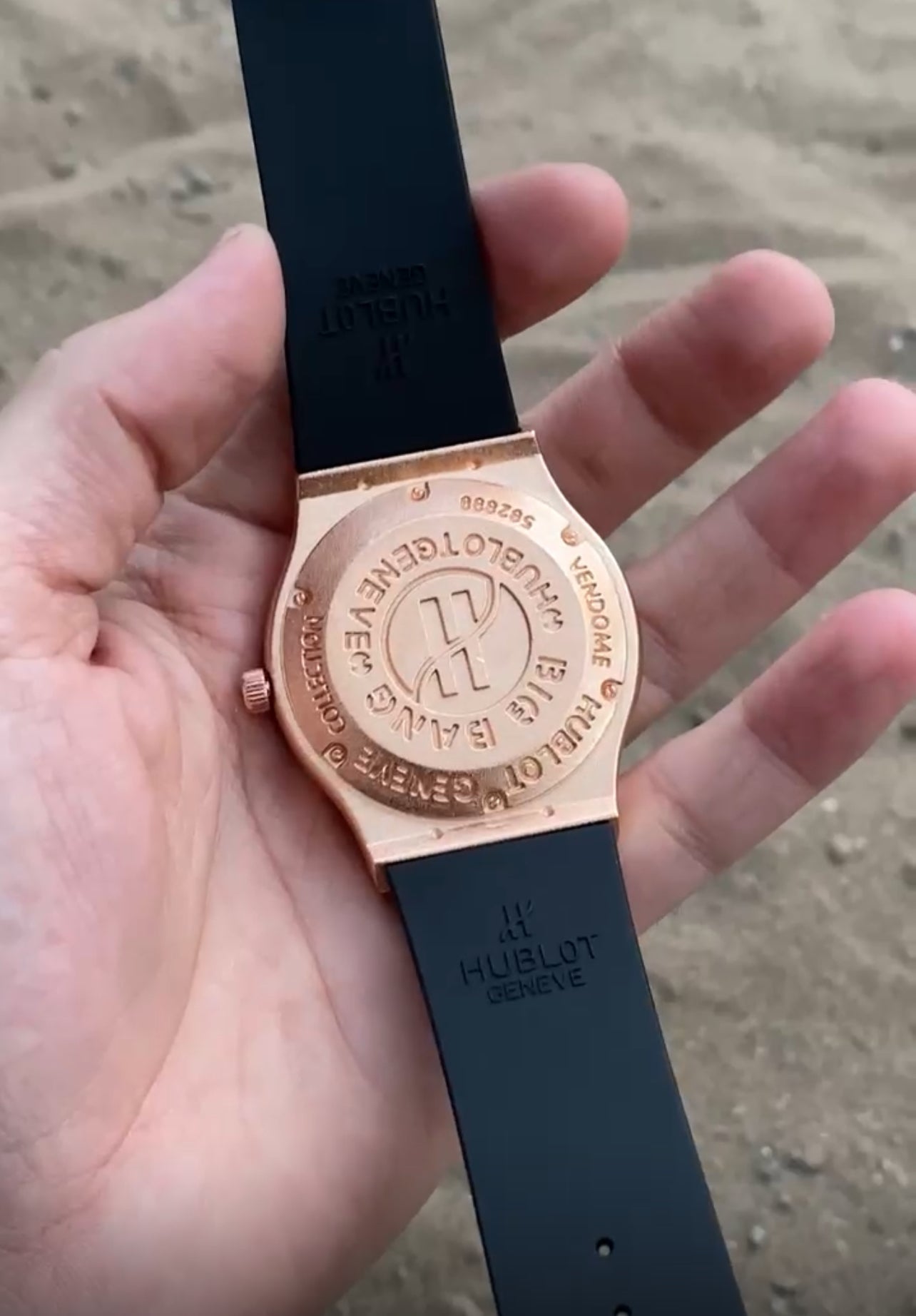 Copper Black Case Premium Silicon Strap CR7 Watch For Men