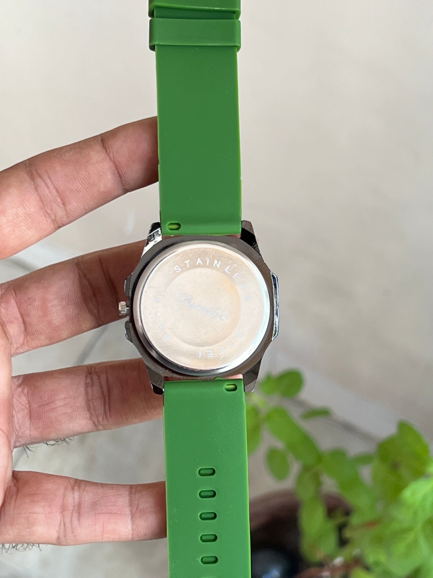 Green Dial Analog Watch For Men