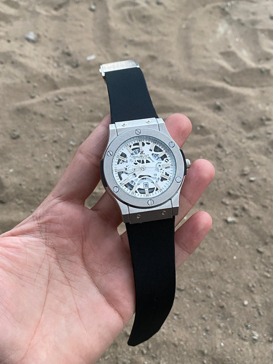 Grey Case Premium Silicon Strap CR7 Watch For Men